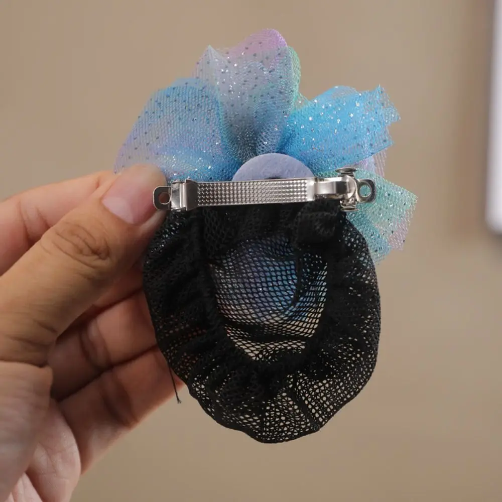 Принцесса Детская красочная тканевая сетка для волос выступления на сцене