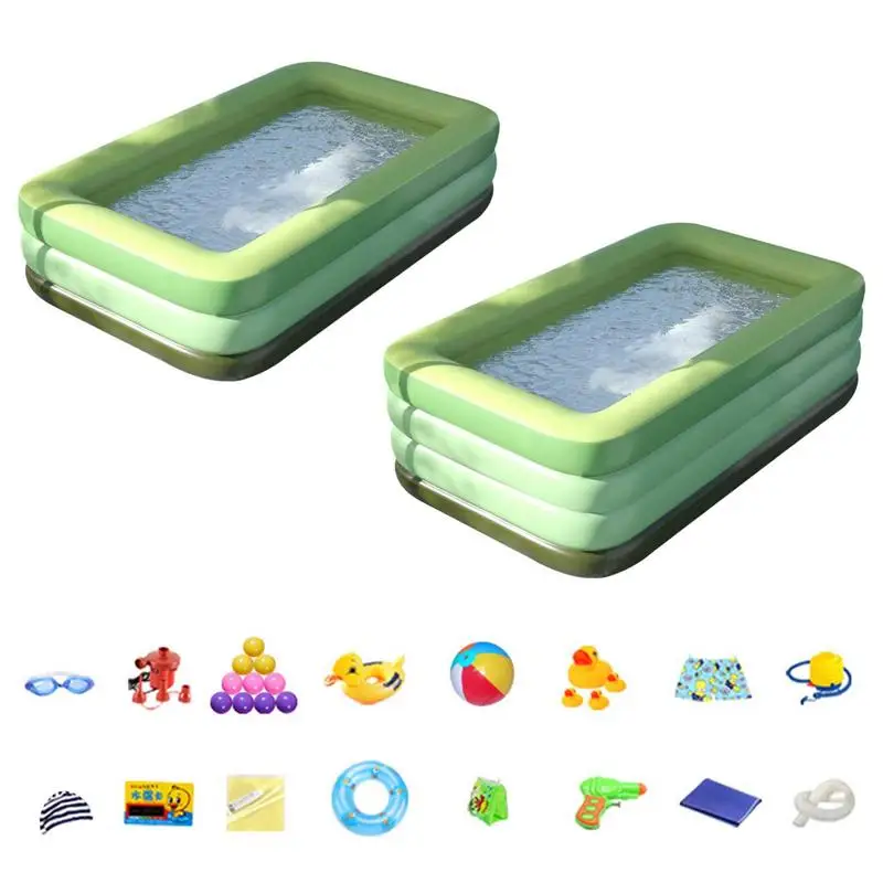 

Inflatable Swimming Pool Reusable Portable Bathtub Indoor Outdoor Summer Pump Pool Water Toy Inflatable Swimming Pool BathingTub