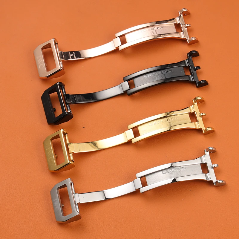 

18mm Stainless Steel Watch Buckle for Watch-Buttom IWC Folding Buckle Butterfly Clasp Pilot Portofino Grape Meter Portuguese 7