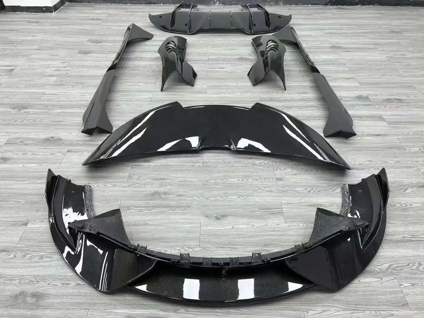 Для автомобиля McLaren 720's FLDZ в стиле 765LT передняя и задняя губная юбка из