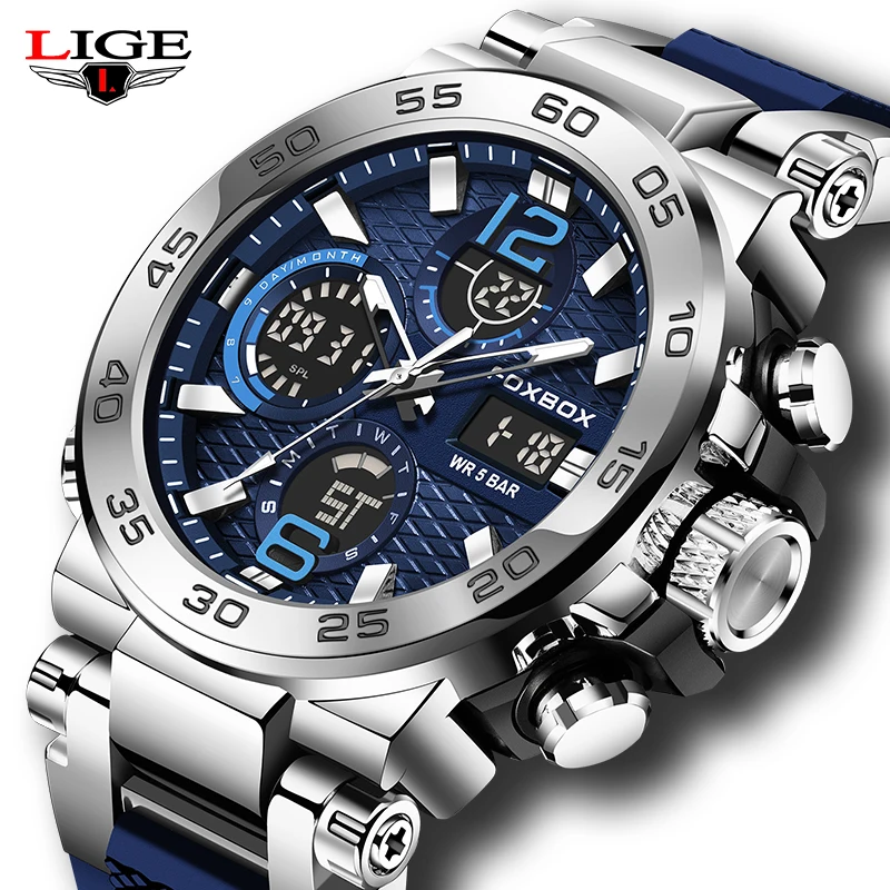 Новые оригинальные модные мужские наручные часы-хронограф в стиле милитари