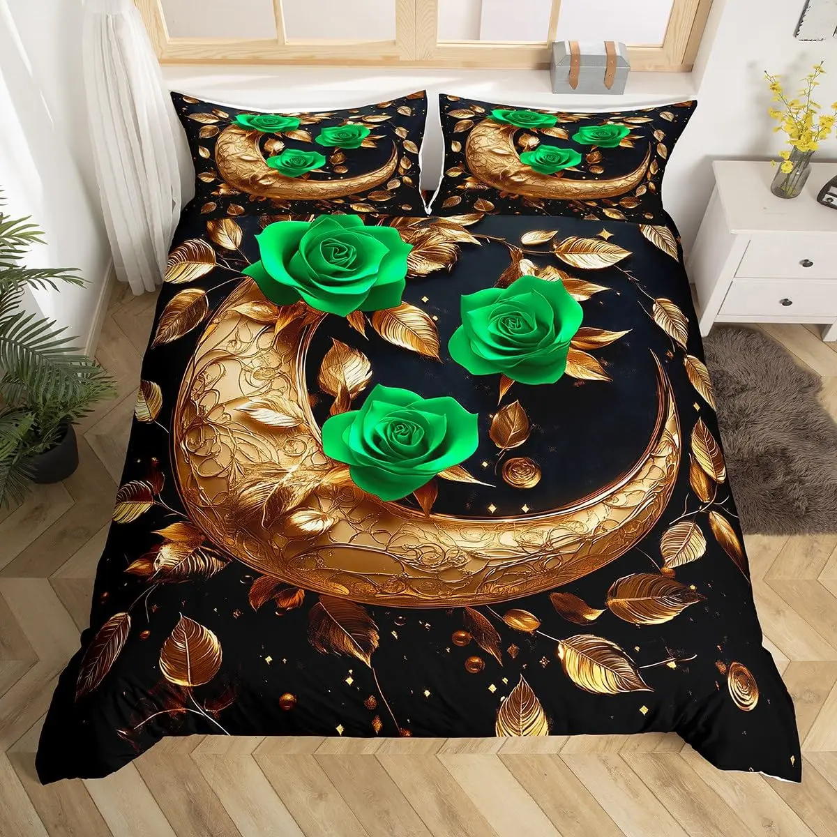 Пододеяльник с розовым цветочным принтом винтажный пододеяльник в форме