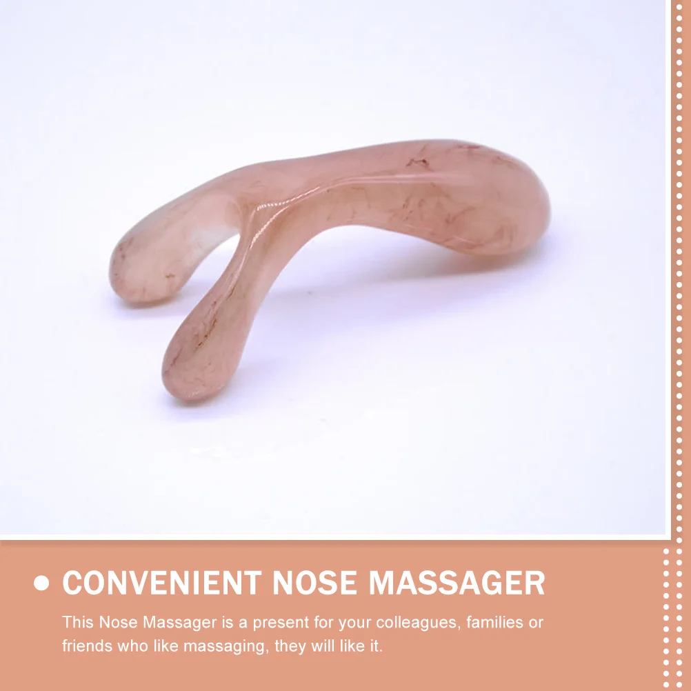 Resin Scraping Tool Scrapper Comfortable Nose Scraper Facial Massager Beauty Stick Portable Convenient Travel Acupoint