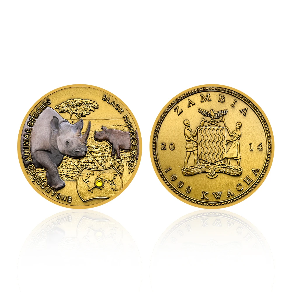 

Памятная монета olevo с африканскими животными