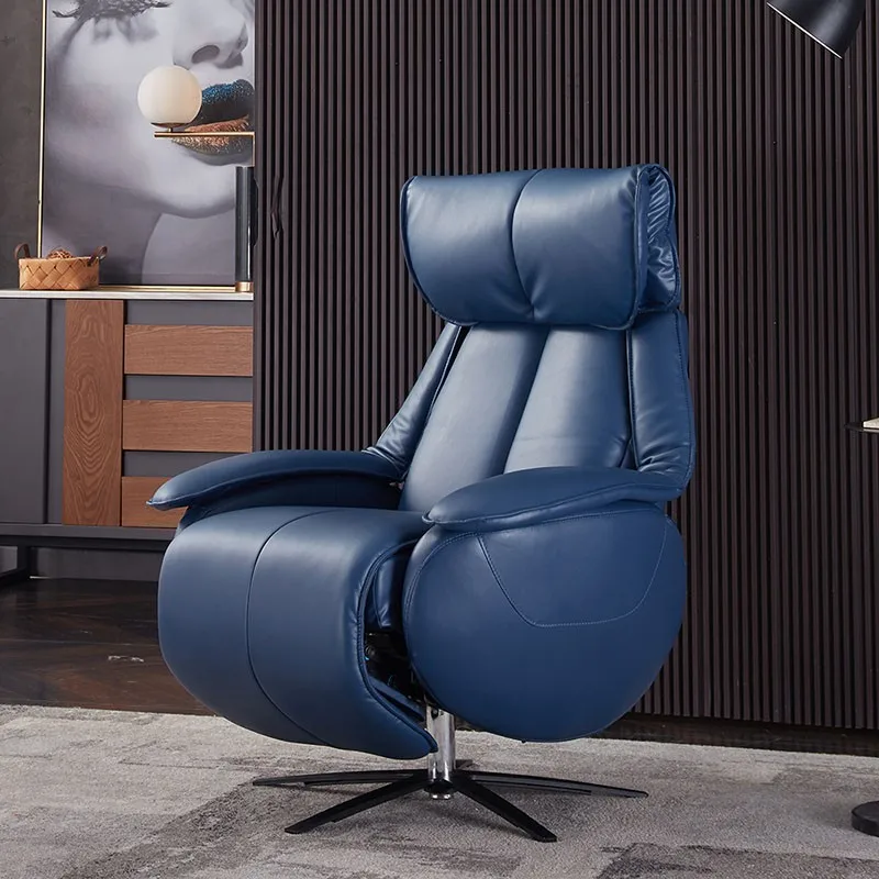 

Electric boss chair can lie in first-class space capsule Italian light luxury leather sofa simple modern living room single pers