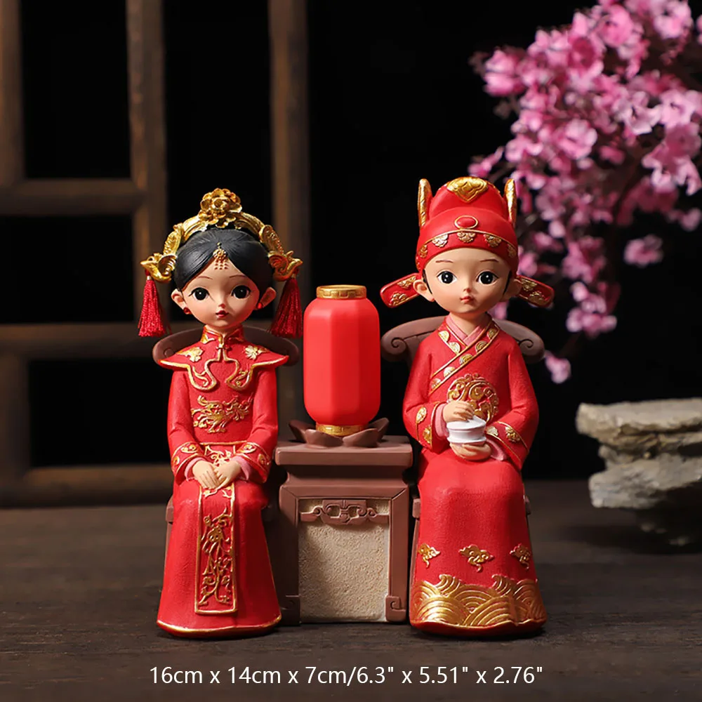 

Фигурки невесты и жениха в китайском стиле