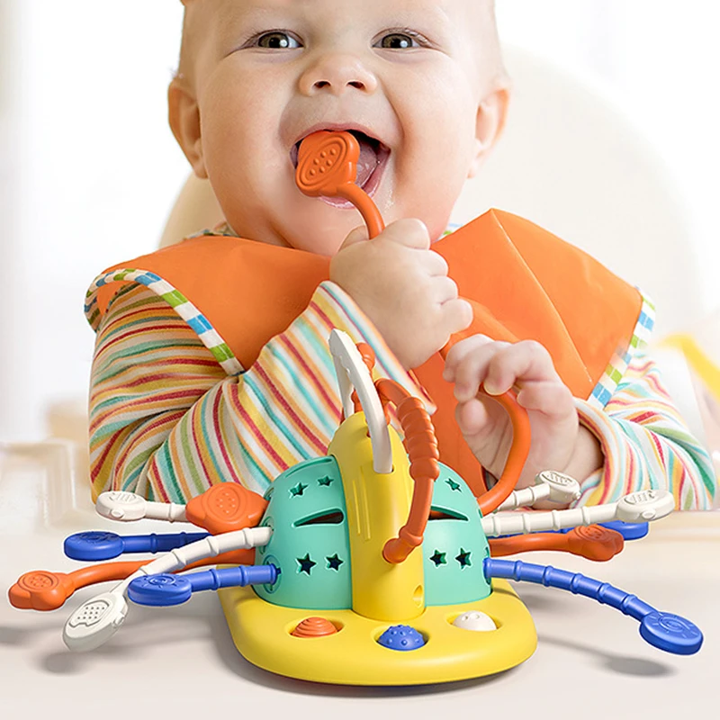 

Montessori Children's Table Can Chew Soft Glue Education Early Education Touch Finger Teeth Bite Baby Lala Toy