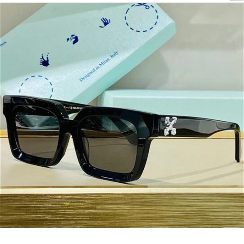 

Women's square sunglasses Fashion brand glasses luxury x letter Designer shade mirror Unisex eye protection chameleon