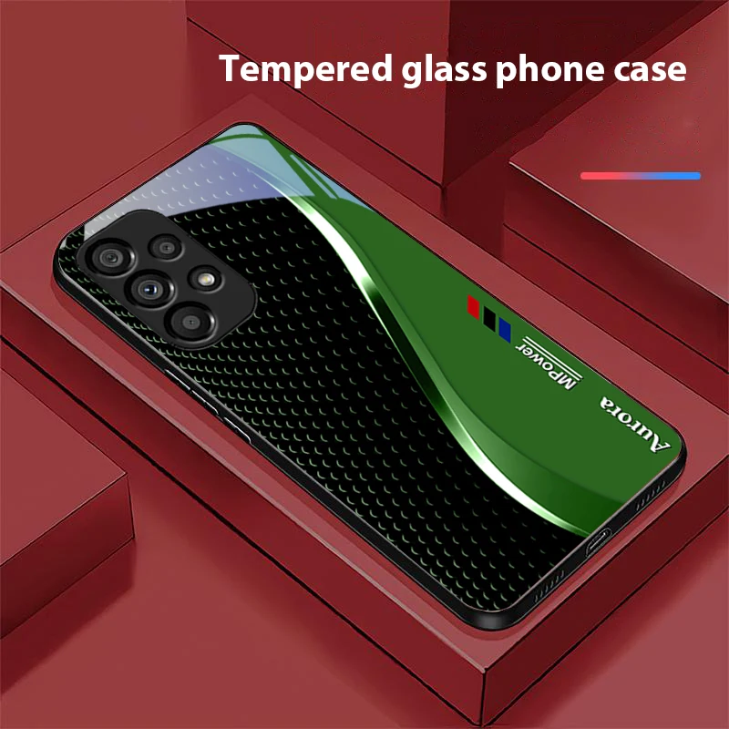Фото Креативный чехол из закаленного стекла для Samsung Galaxy S 8 9 10 20 Plus 21 FE 22 23 24 Ultra S7 Edge №5
