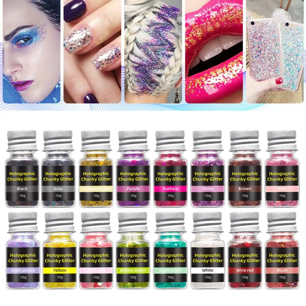 

1 Box Nail Glitter Great Easy to Apply Sparkling Nail Supplies Nail Decoration Nail Sequins