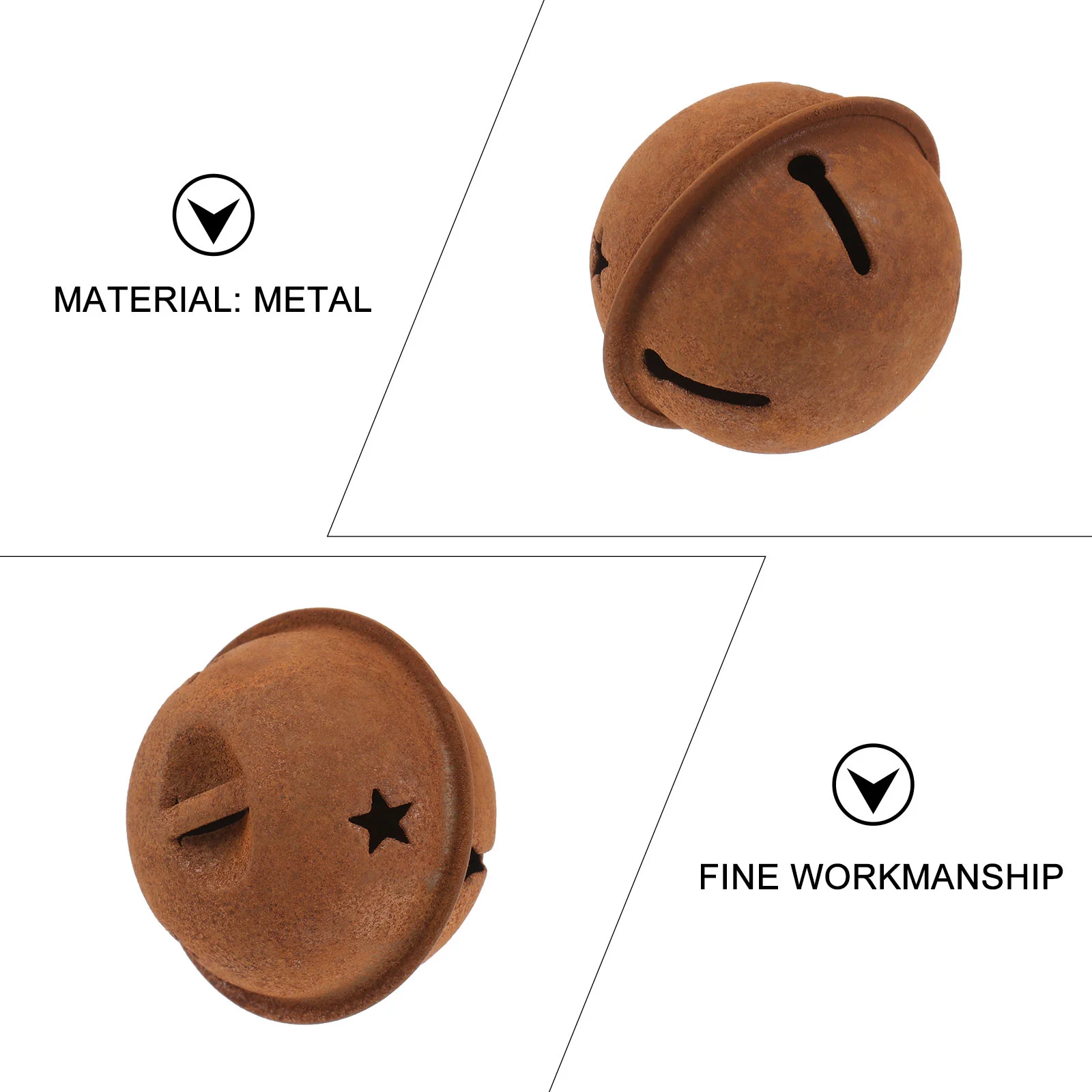 12 шт. ржавый металлический колокольчик свадебные украшения для церемонии