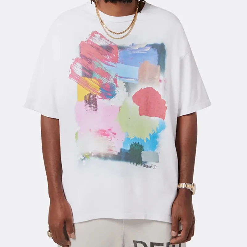 

High Street Gallery T-Shirt Basic Letter Logo Printed High Quality Pure Cotton Men Women Street Loose Short Sleeve T Shirt