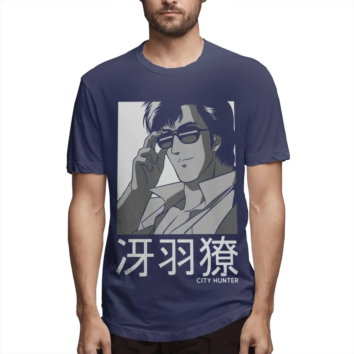 

Ryo Saeba Essential T-Shirt Men's Humorous Tee Shirt Short Sleeve Round Collar T-Shirt Pure Cotton 2021 New Arrival Clothing