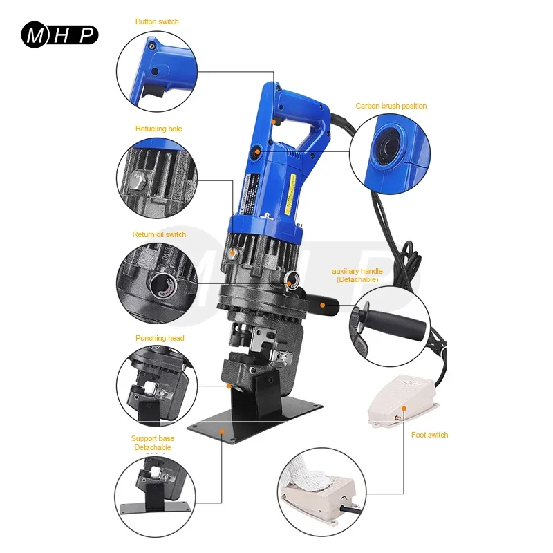 MHP-20 электрический удобный гидравлический дырокол 6 мм инструменты для дырокола