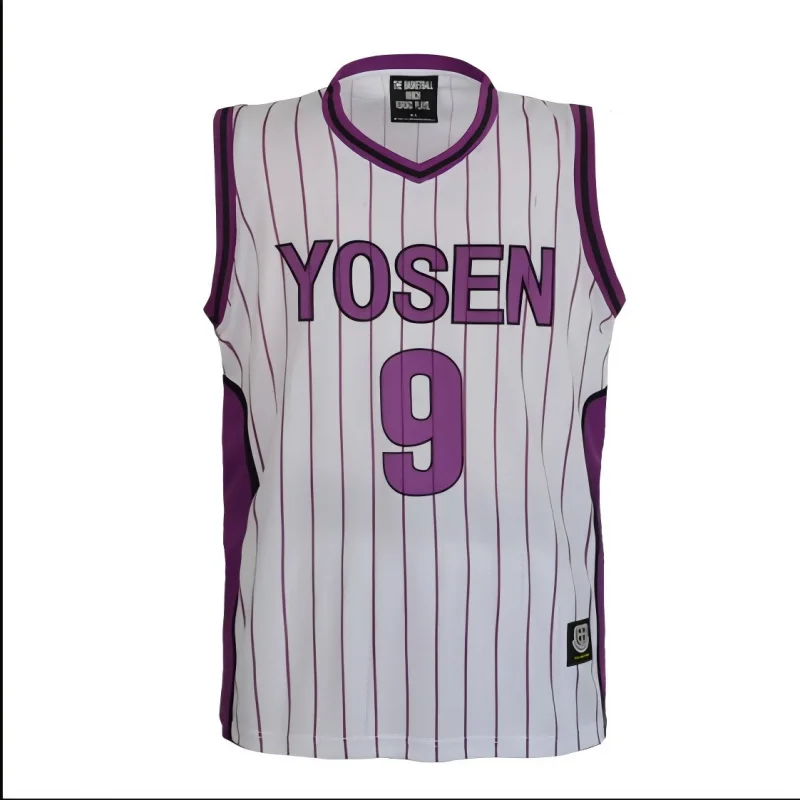 Фото Аниме КУРОOKO'S BASKETBALL Kuroko No Basuke Косплей Yosen School # 9. Баскетбольная форма Муасакибара Ацуши, Джерси, спортивная одежда, топ №1