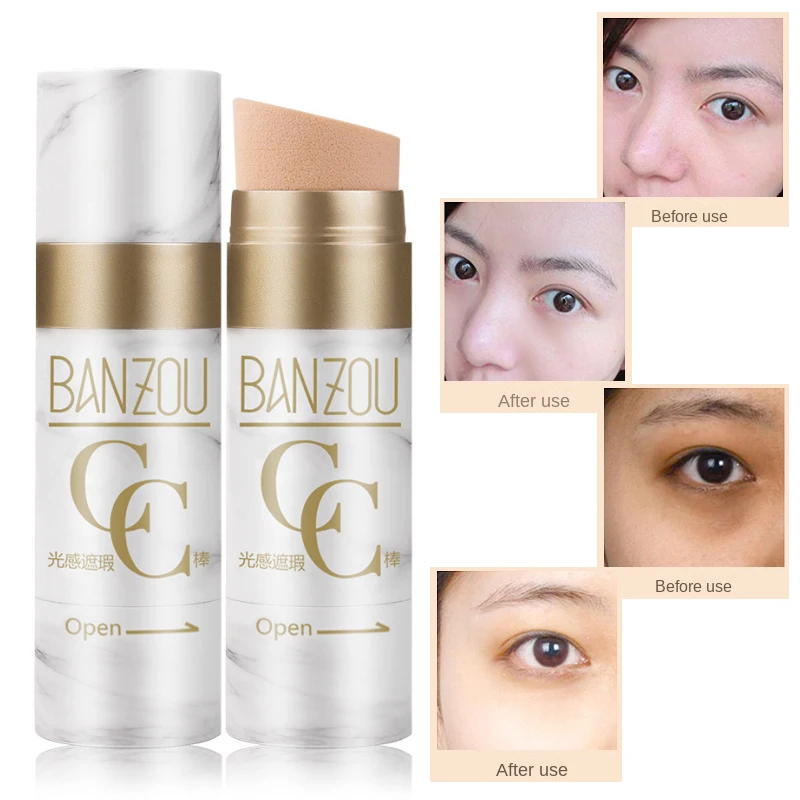 

2-in-1 Banzou Concealer Original Neo Soft CC Stick Slim Light Flawless Foundation Hydrating Silky Ivory Natural 30g