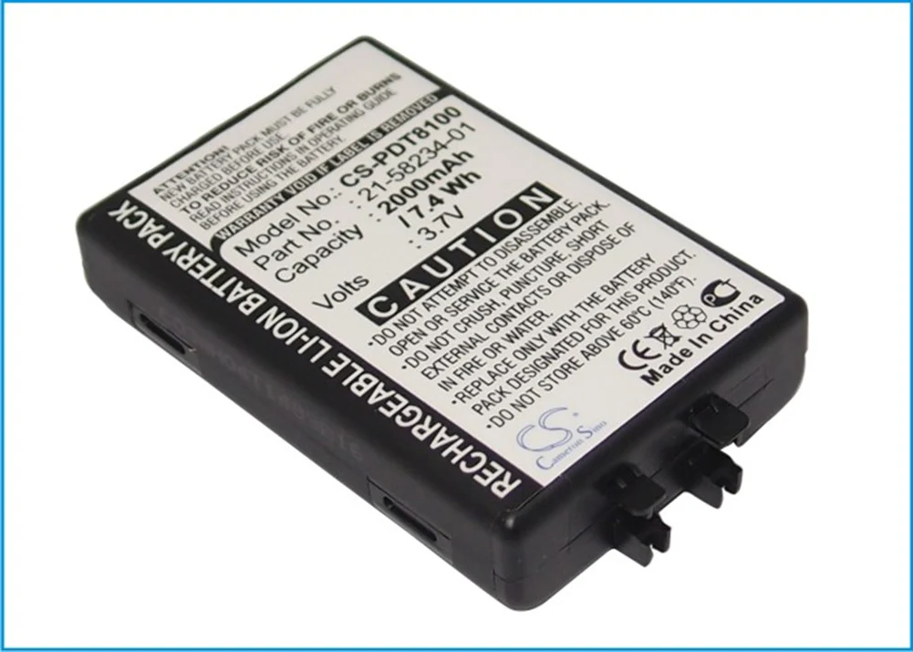 

Cameron Sino 2000mA Battery for Symbol PDT8100,PDT8133,PDT8137,PDT8142,PDT8146 21-58234-01