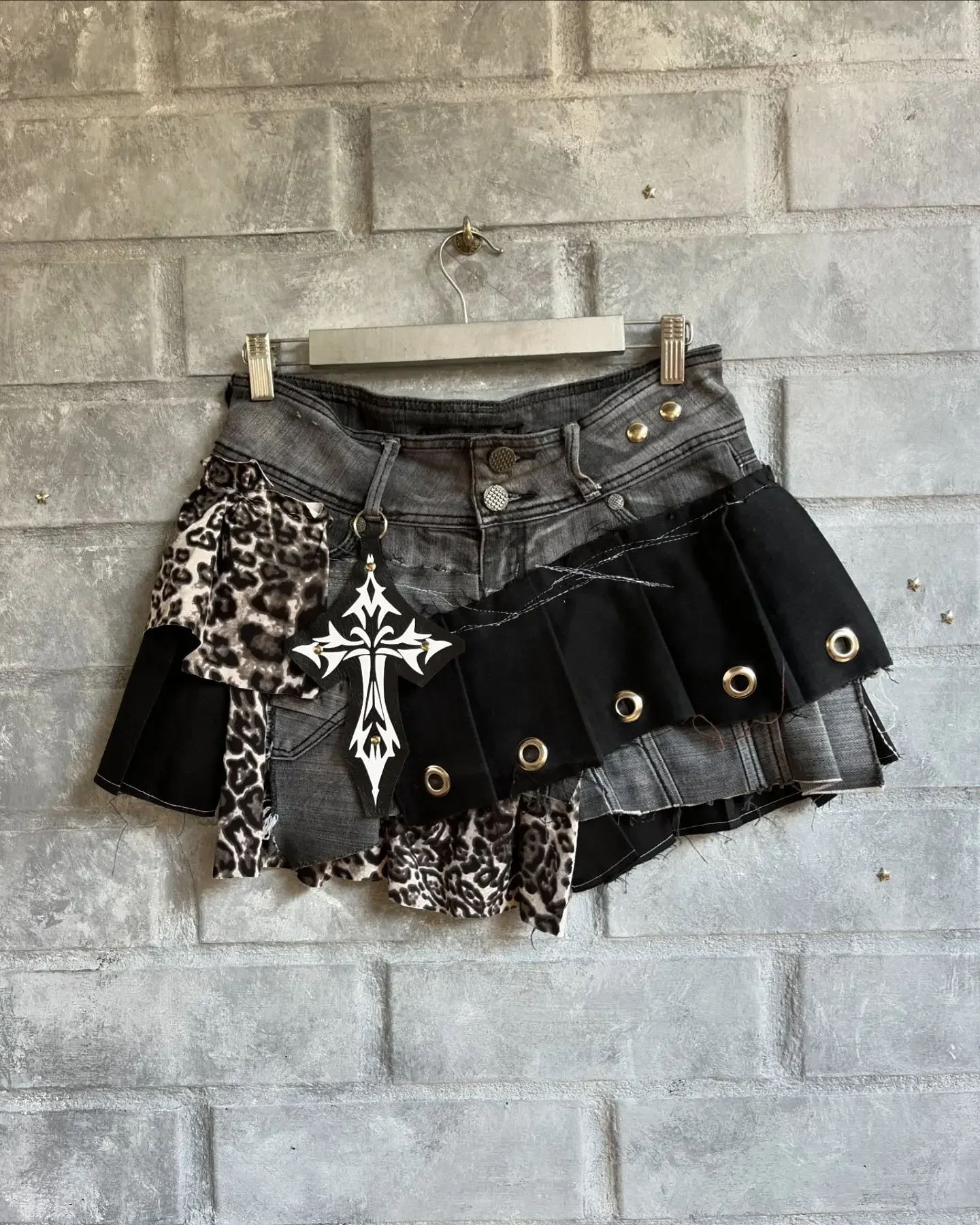 Y2K многослойная юбка-торт в стиле ретро с леопардовым принтом американском