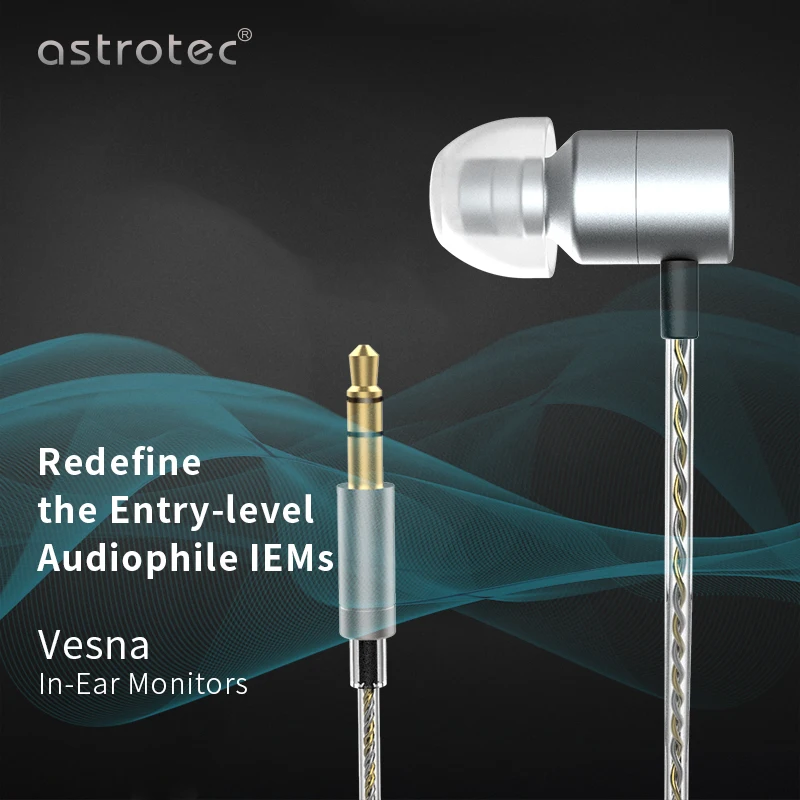 Фото Astrotec Vesna / Vesna EVO Наушники-вкладыши Hi-Fi с проводной диафрагмой LCP №2