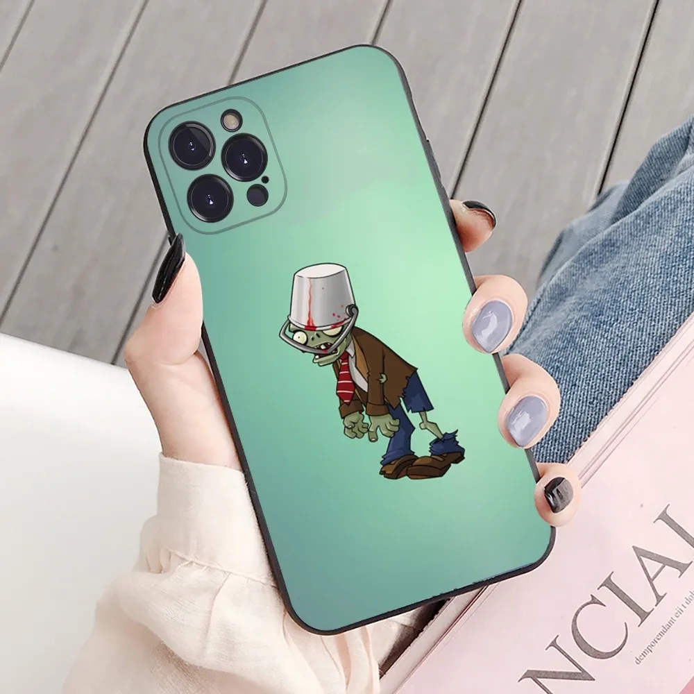 Чехол для телефона P-Plant-t VS зомби-e iPhone 15 14 11 12 13 Mini Pro XS Max 6 7 8 Plus X XR SE 2020