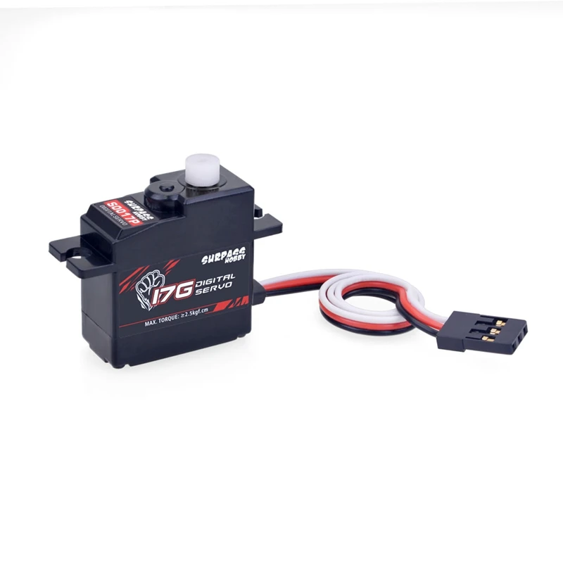 

SURPASS HOBBY S0017P 17G Plastic Gear 1.8KG Digital Servo for RC Airplane Robot 1/18 Truck Car Boat Duct Plane