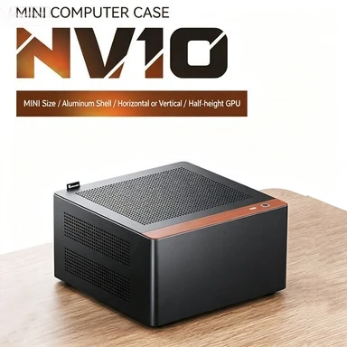 Фото Корпус для ПК NV10 из цельного алюминия, форм-фактор Mini ITX, портативный корпус для настольного компьютера формата A4, компактный корпус для небольшого компьютера. №2