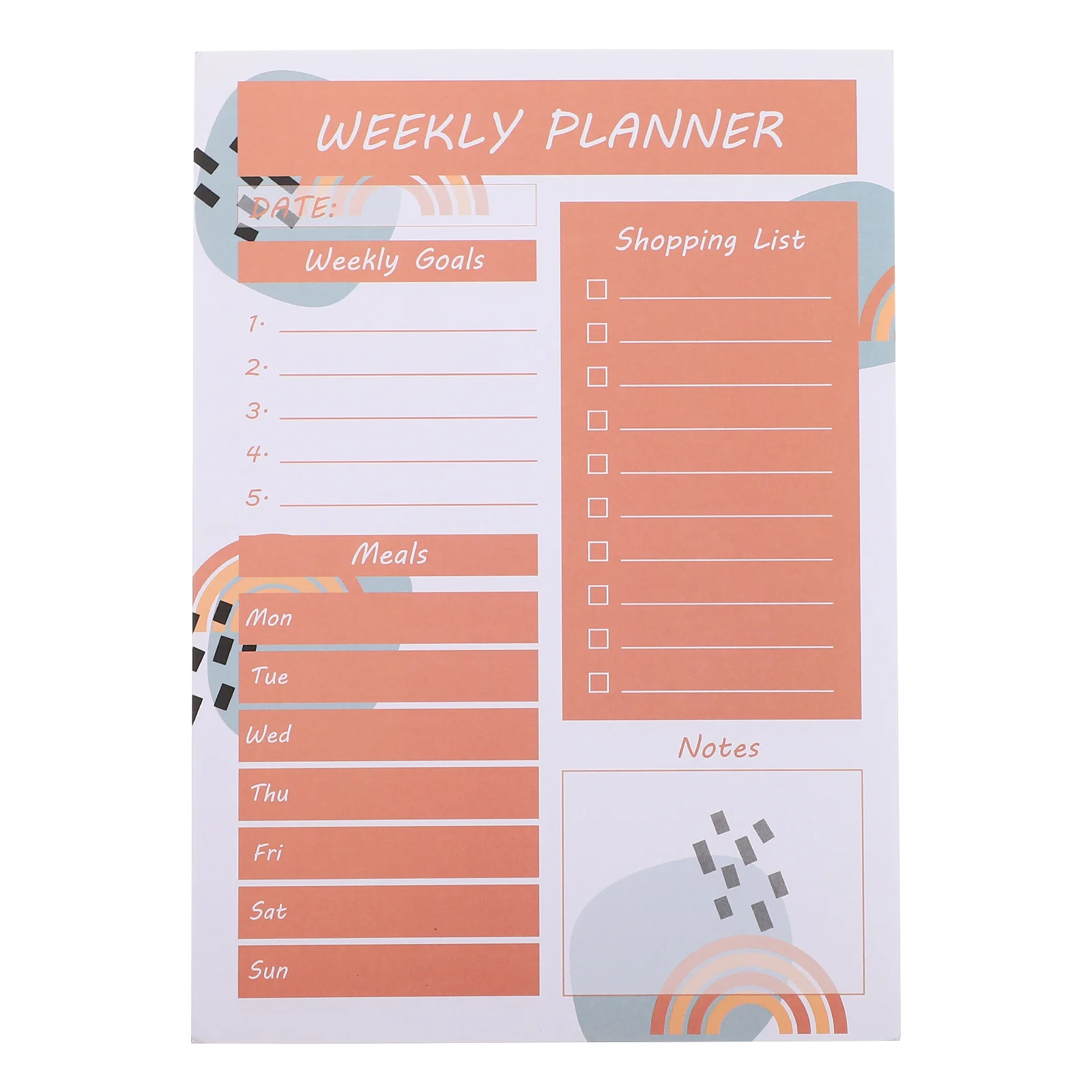 

Weekly Checklist Notepad Weekly Tear Off Planning Pad Planner Checklist To Do List Notepads Memo Notepad for Students Home