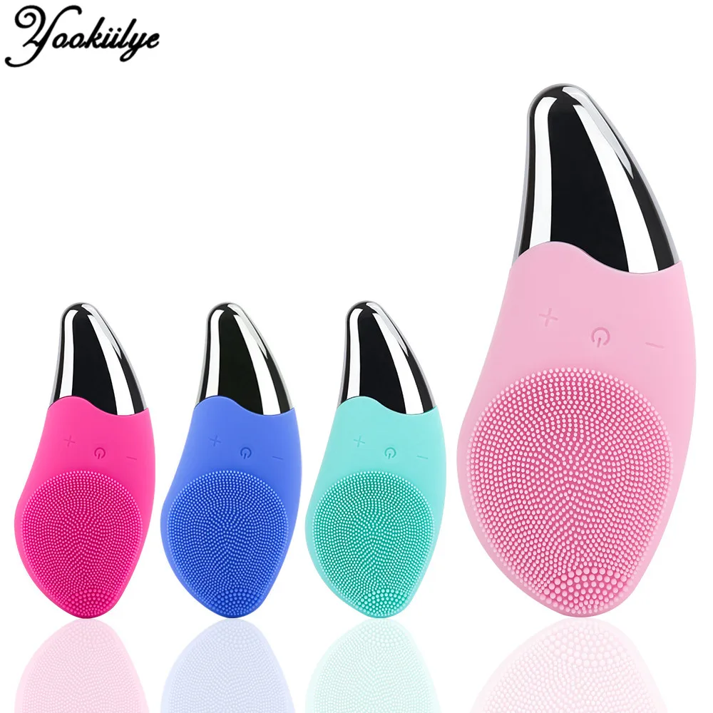 

Щетка силиконовая электрическая для глубокого очищения лица, 2 в 1