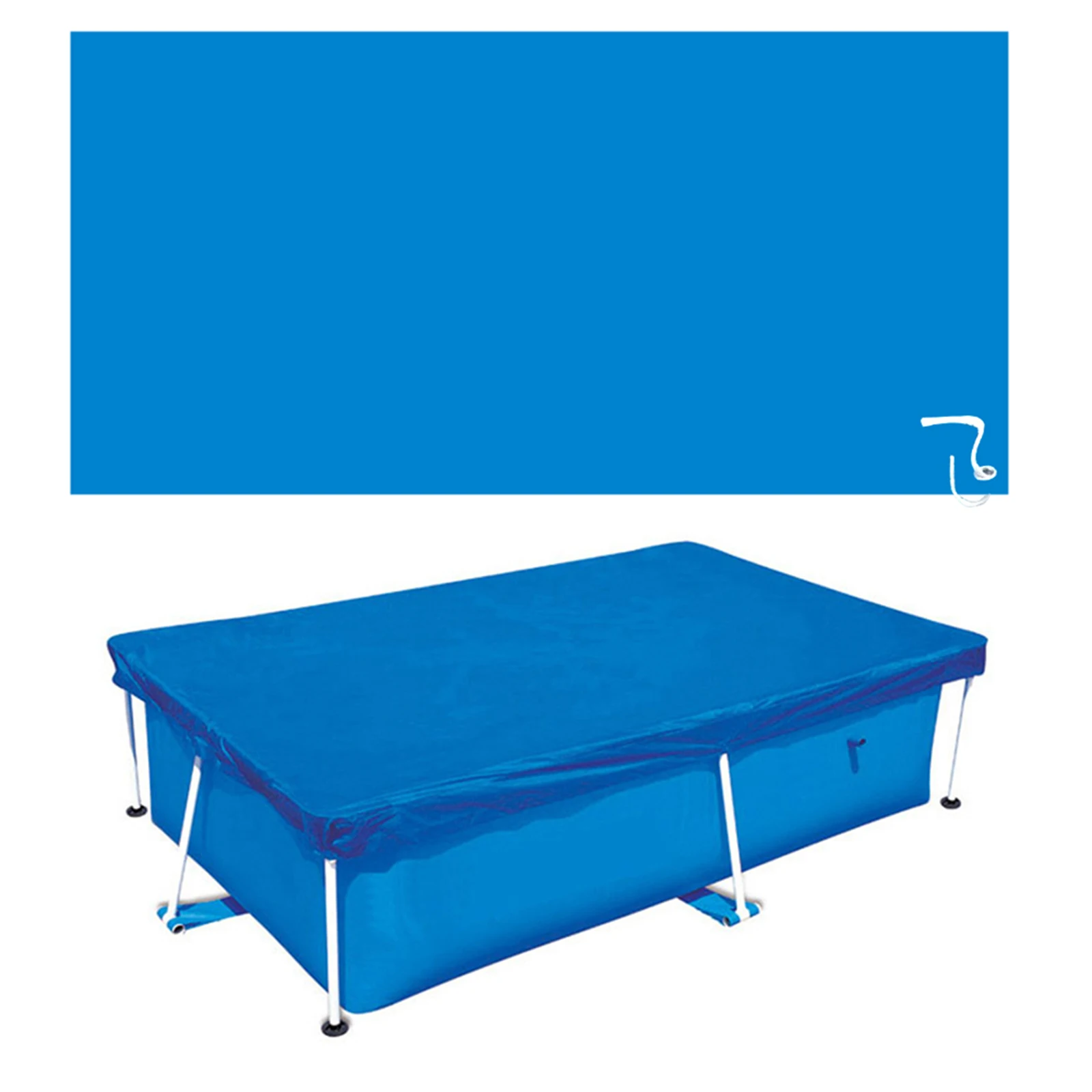 

Покрытие для бассейна 450x220 см, прямоугольная рама, водонепроницаемый брезентовый коврик для бассейна, пылезащитные Чехлы для дома, заднего ...