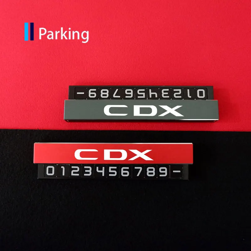 

Alloy Hidden Parking Card For Acura CDX Car Phone Number Card For Acura Integra TL TLX ILX RL NSX ZDX MDX RDX TSX RSX RLX CDX