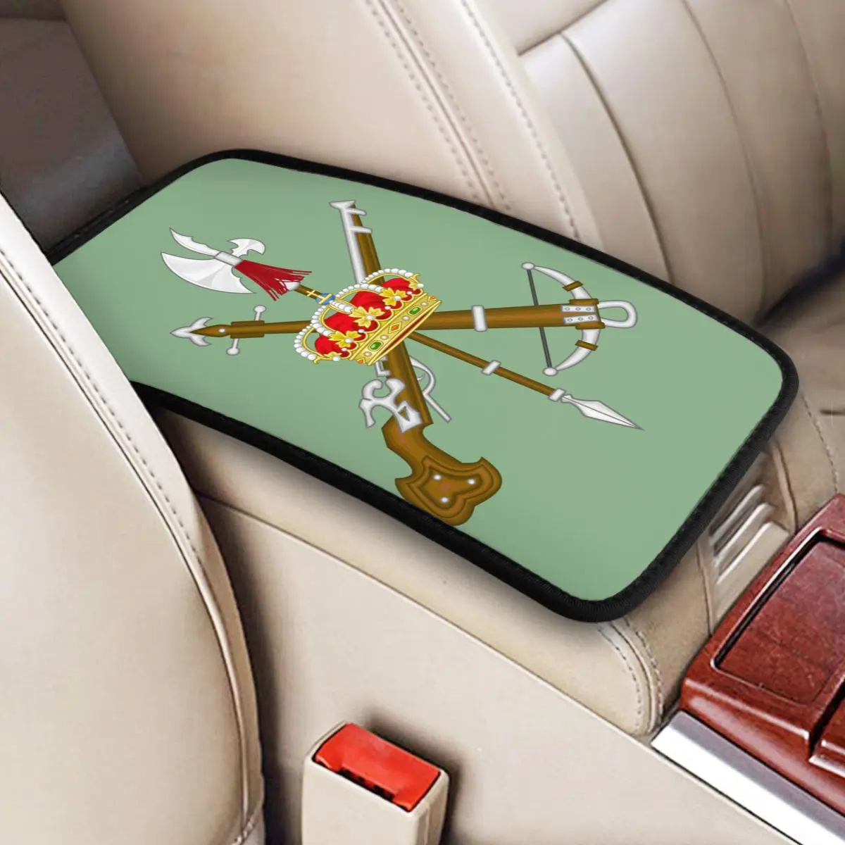 

Spanish Legion Car Armrest Cover Cool Spain Army Military Center Console Pad Storage Box Protector Mat