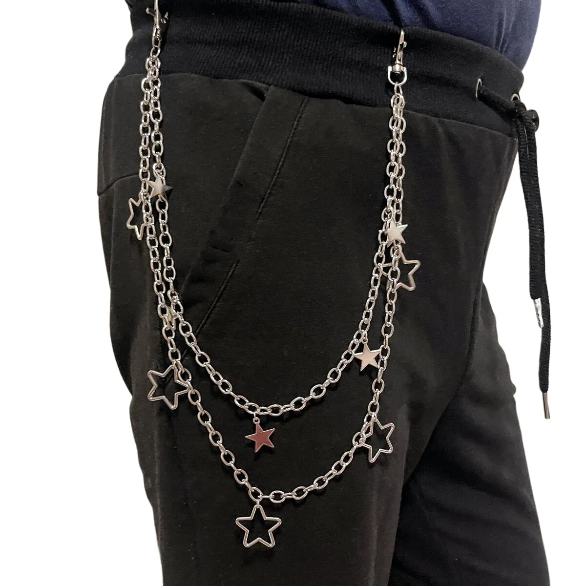 Ремень С Металлической Звездой И Блестками Женский Многослойный Модный