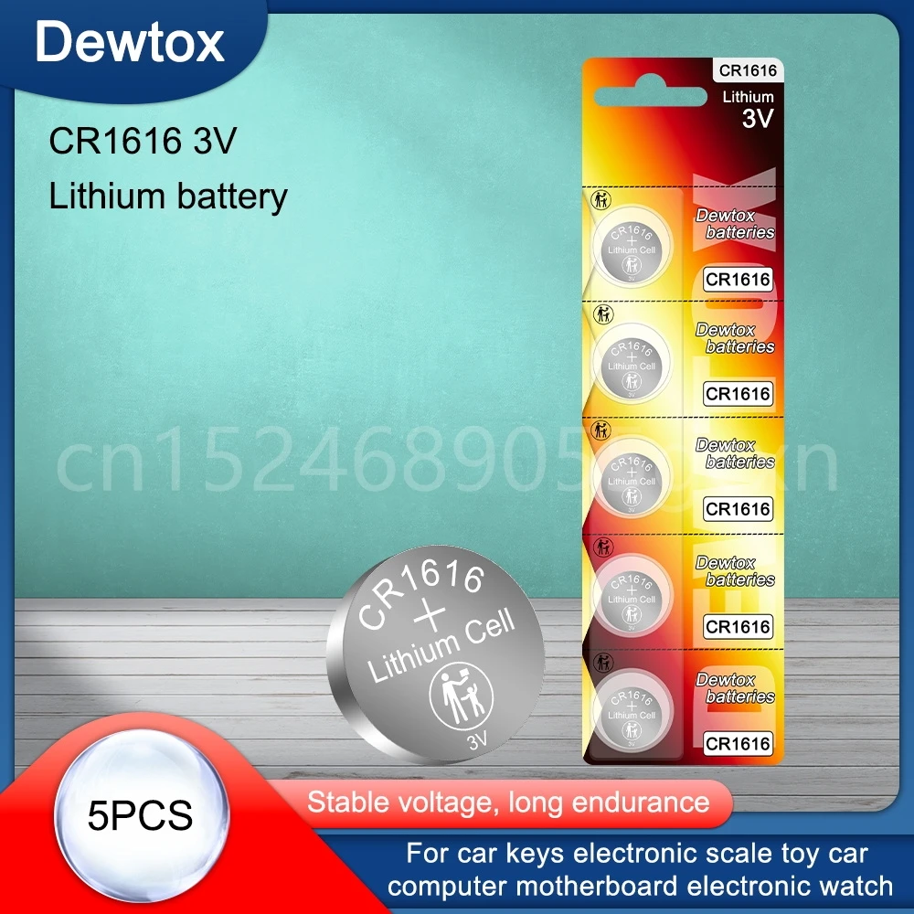 Литиевая батарея CR1616 для часов с пультом дистанционного управления, 5 шт., CR 1616 DL1616 BR1616 5021LC LM1616