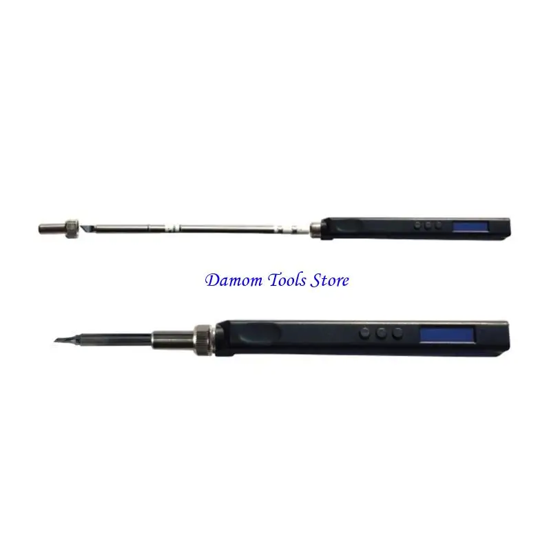 Фото 57be T12 Mini Digital Oled Splering Iron USB Type-C PD 65W Регулируемая температура Электрическая сварка №4