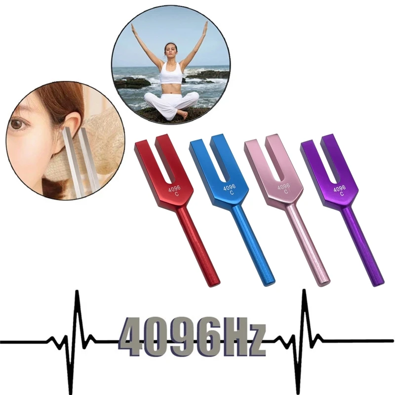 

37MD 4096Hz High-Frequency Tuning Fork Aluminum Alloy Medical Tuning Fork With Wooden Hammer Vibration Sound Therapy Tool