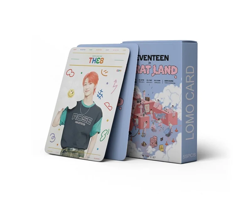 

55 шт./набор Kpop Idol Lomo карты 17 карат Land фотооткрытки фотооткрытка открытка для коллекции поклонников
