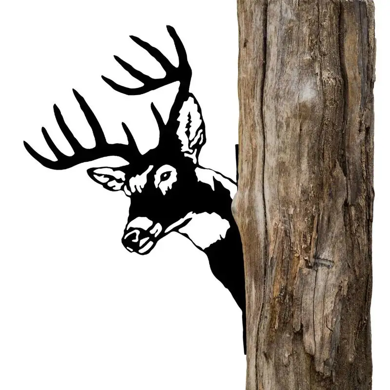 

Reindeer Metal Garden Art Reindeer Animals Garden Decor Silhouette Garden Sculpture Reindeer Sculpture Garden Art Ornament Hung
