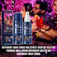 new hair body glitter spray sparkly shimmery glow face highlighter long lasting holographic powder sprays for party date