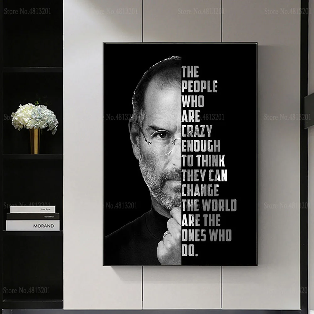 Плакаты и принты цитаты Стива бобса легендарная звезда модная живопись холст