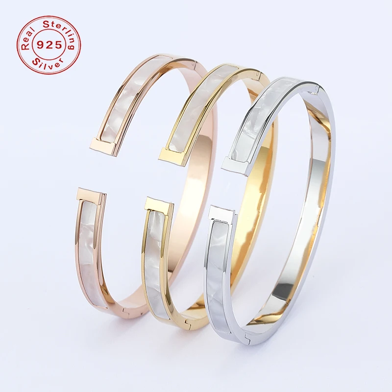 

Luxury brand Letter H bracelet high quality exquisite fashion H Shell bracelet anniversary anniversary top gift