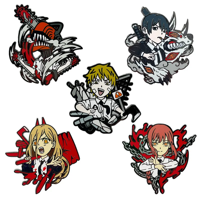 

Anime Chainsaw Man Makima Denji Enamel Pin Men Women's Brooches Lapel Pins for Backpacks Cool Badges Jewelry Accessories Gifts