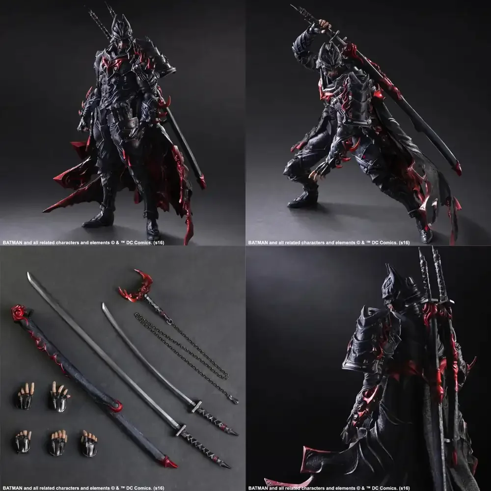 Фото Специальное предложение 2017: Коллекционная фигурка Play Arts BUSHIDO BATMAN 27 см для фанатов DC Comics и любителей Бэтмена №2