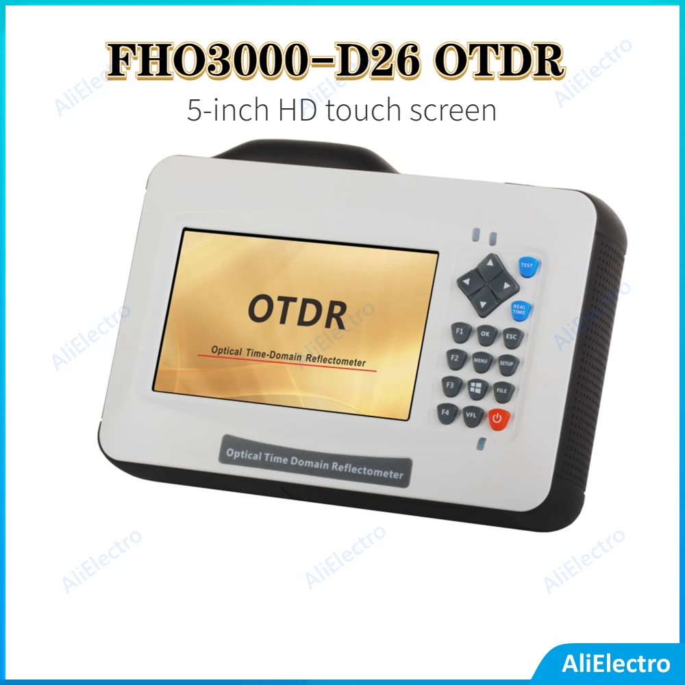 

FHO3000-D26 OTDR 5-дюймовый HD ручной сенсорный экран простой интерфейс и тестирование одной кнопки высокое качество