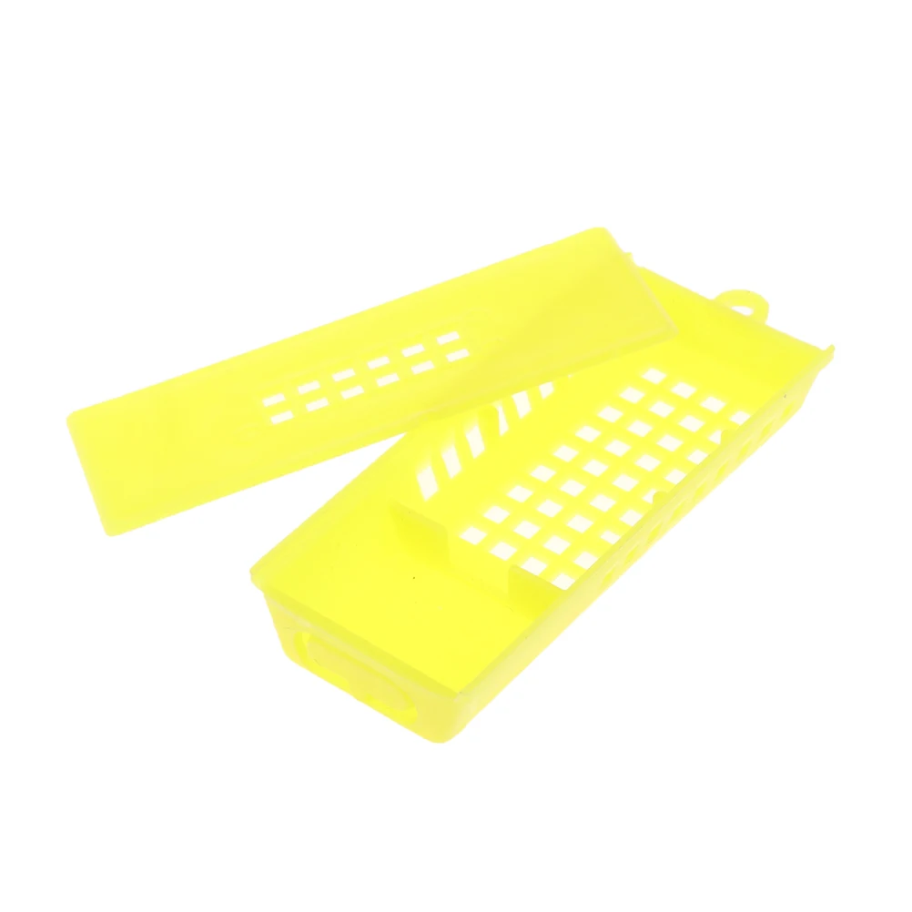 

1/5PCS Beekeeping Transport Cages Yellow White Bees Queen Post Room Cage