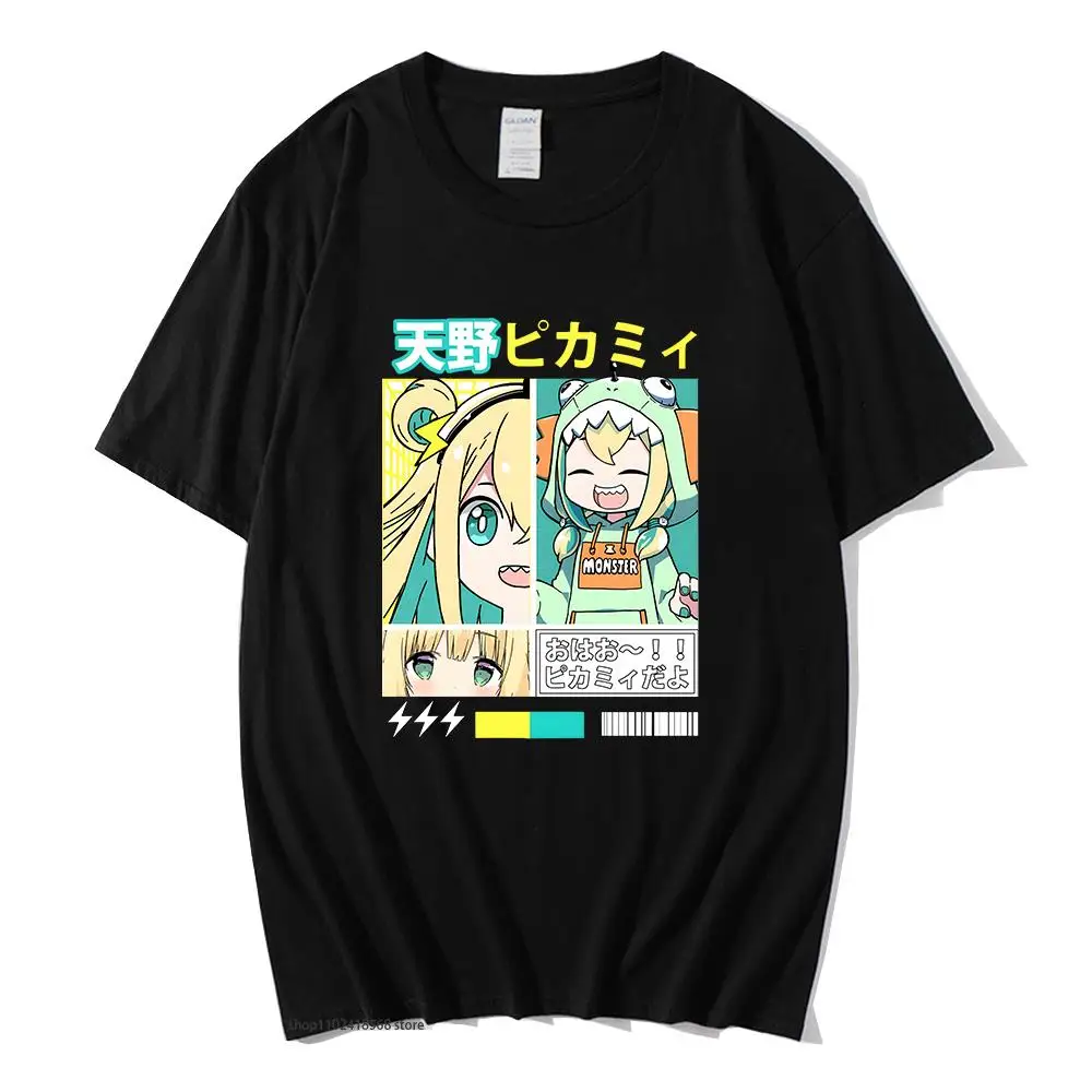 

Amano Pikamee T-shirts for Women Kawaii/Cute Tshirts 100% Cotton T Shirts Anime Cartoon Graphic Tees Men's Short Sleeve Y2k Top
