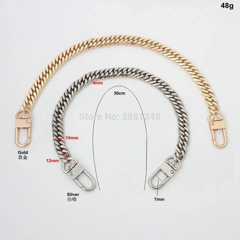 10mm Width  DIY Handle Accessory Bag with Metal Chain for Handbags of Hardware Accessories Package Repair Chains Bags 1/2/5pcs