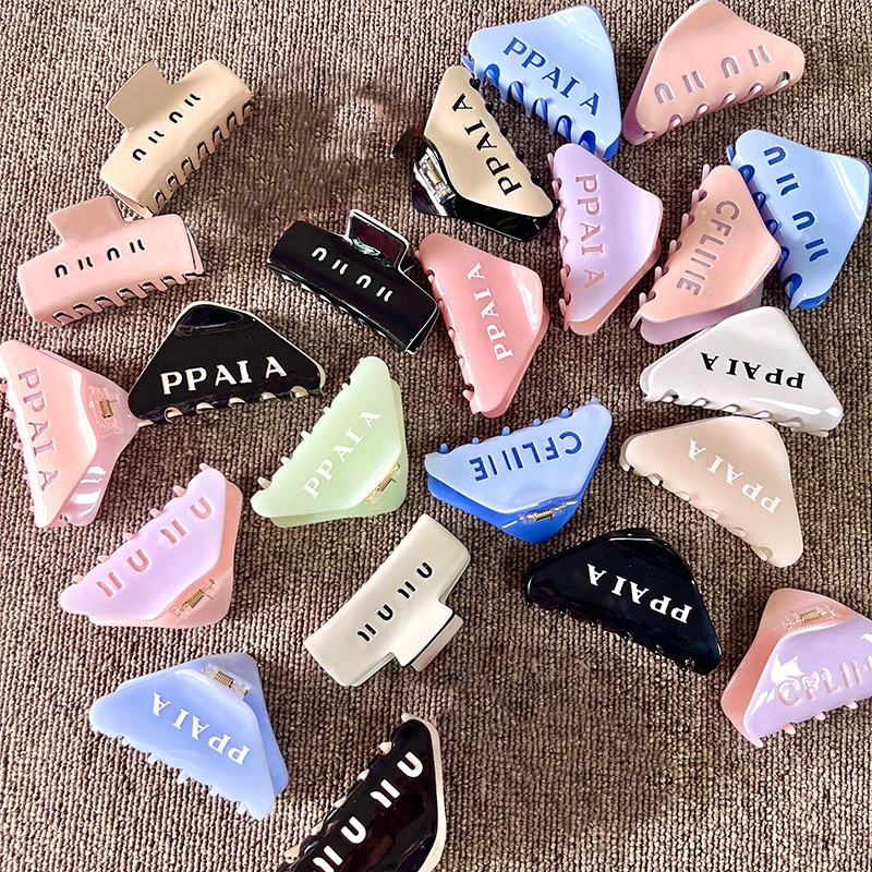 

French New Acetic Acid Hair Claw Foreign Gas Back Head Grab Clip Ball Head Advanced Light Luxury Hair Accessories Drop Shipping