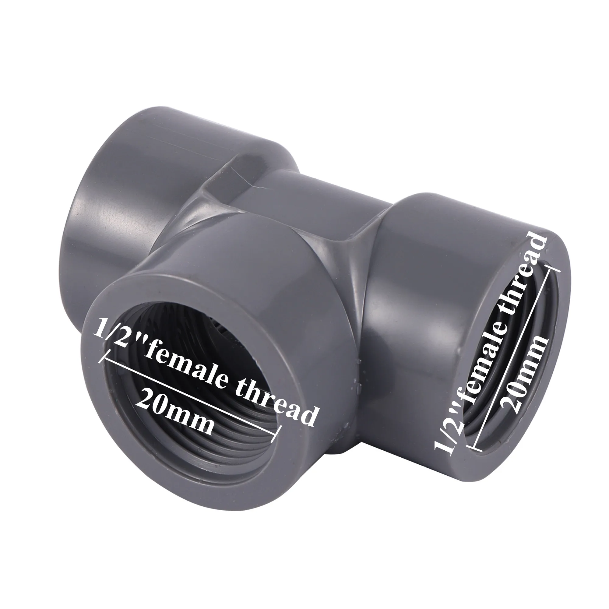 

Соединитель ПВХ 1/2" 3/4" серый Adhere To Fly