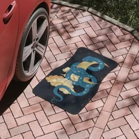colorful boho mystic snake car floor mats boho snake moon and clouds personalized car mat custom witchy cute car accessory mat