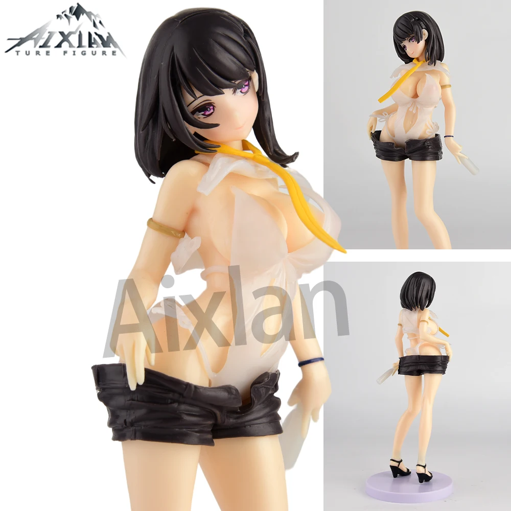 

26cm Skytube 1/6 STP Anime Figure Zac Girlfriend Illustrazione Sexy Girl PVC Action Figure Collectible Model Toys Kid Gift